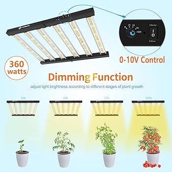 その他 LED Grow Light JB-360EVO 360W Amazon.com: LED Grow Light, 3 Heads Red Blue White Full